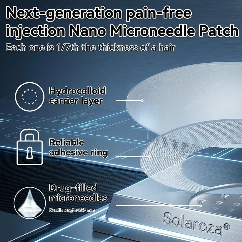 ⚡Official Store | 🍋 Solaroza® Moringa & Berberine 15-IN-1 Advanced Nano Microneedle Patch