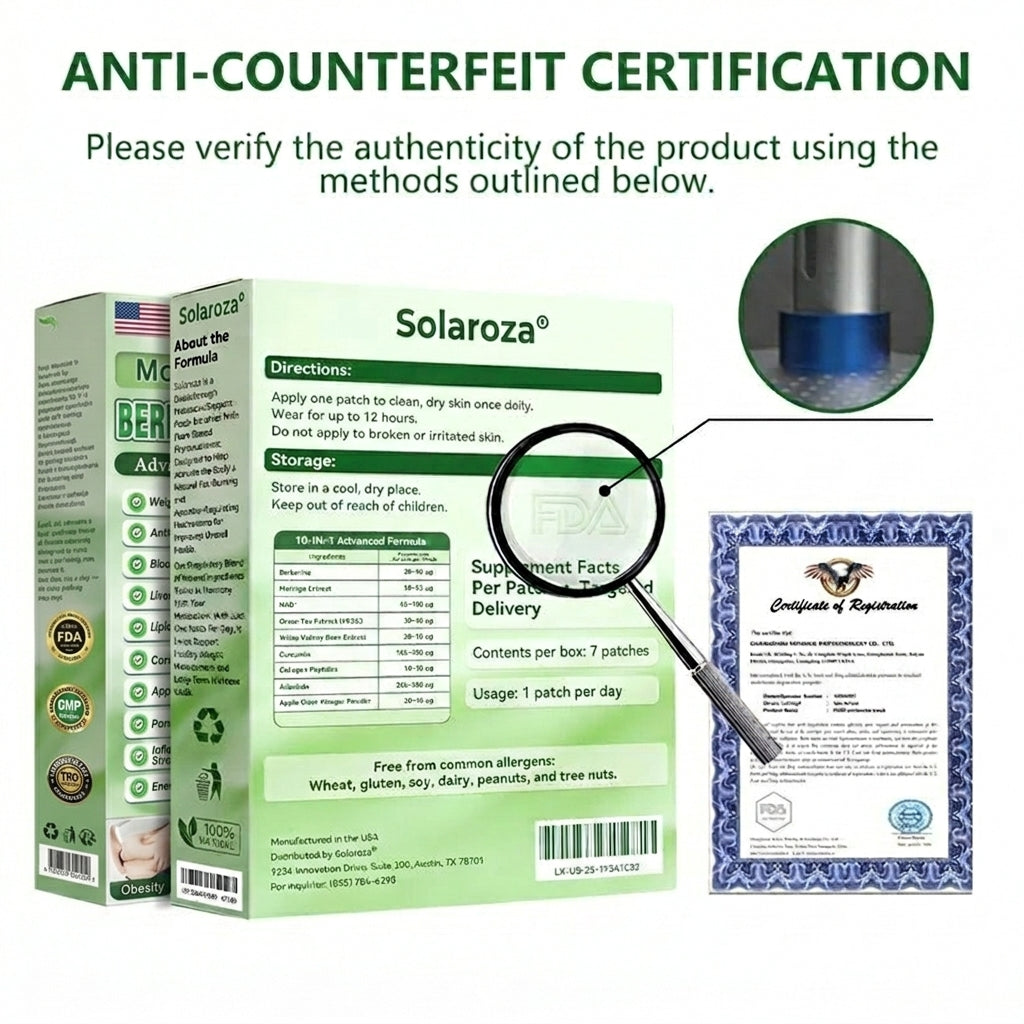 ⚡Official Store | 🍋 Solaroza® Moringa & Berberine 15-IN-1 Advanced Nano Microneedle Patch