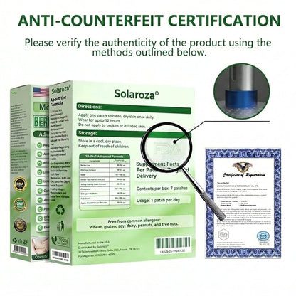⚡Official Store | 🍋 Solaroza® Moringa & Berberine 15-IN-1 Advanced Nano Microneedle Patch